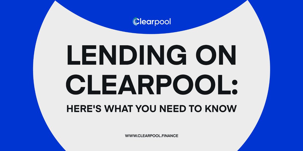ClearpoolFin's tweet photo. As we build-up to the mainnet launch, here's a FAQ explaining the details of being a lender on #Clearpool.

🔎 Who am I lending to on Clearpool?
🔎 What are the anticipated interest rates?

And many more questions answered!

Learn more 👇
https://t.co/rPtPDy7obK

$CPOOL https://t.co/wAYLMUMAQu