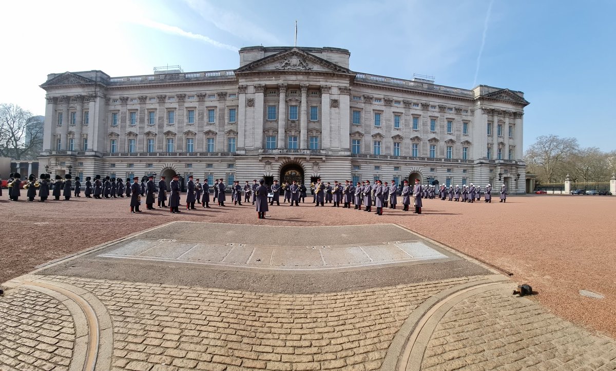 Emotional moment watching the Royal Gibraltar Regiment at the Changing of the Guards at Buckingham Palace