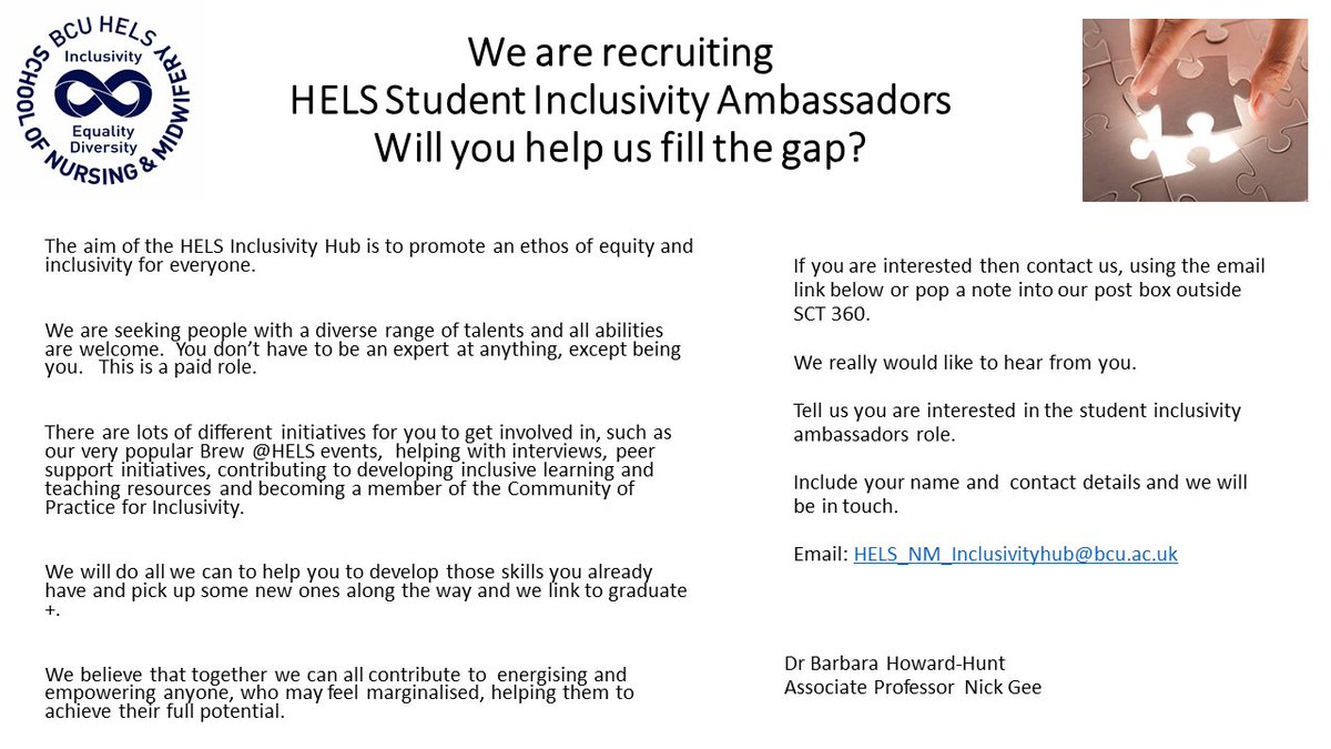 BCU HELS Success tweet media