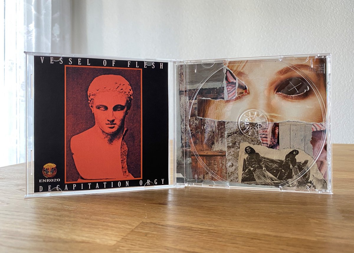 ExtranationRecs's tweet photo. Out Now!

ENR020 Vessel Of Flesh - Decapitation Orgy
https://t.co/8w9CbjGW6E

Homemade CDr comes with a double sided analog collage. 
Each collage will be unique, so every copy will be completely different.

#ENR020 #ExtraNationRecords #vesselofflesh #homemade #cd #analog #noise https://t.co/HY5gImjtoa