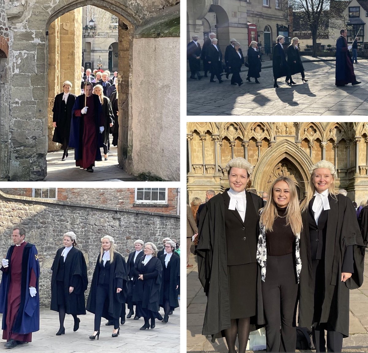 Impressive turnout from the legal profession yesterday for the Legal Service &amp; Presentation of the High Sheriff of Somerset <a href="/WellsCathedral1/">Wells Cathedral</a>.Great to be there with my colleague Jasmine Forgham to see Andrea Barnes &amp; Shoshana Mitchell <a href="/shoshana_holly/">Shoshana Mitchell</a> leading the legal procession.