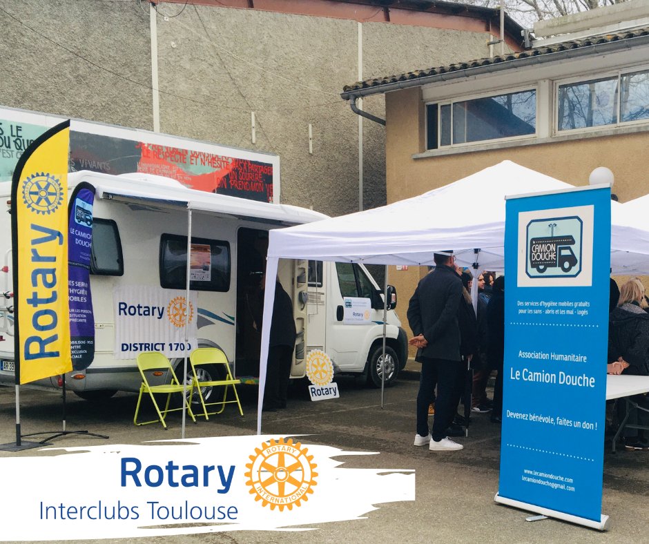 L'association Le Camion Douche tient à remercier chaleureusement le RotaryInterClub de Toulouse pour le financement d'un nouveau dispositif d'hygiène en faveur des personnes en situation de précarité! Il sera mis en place prochainement🤝