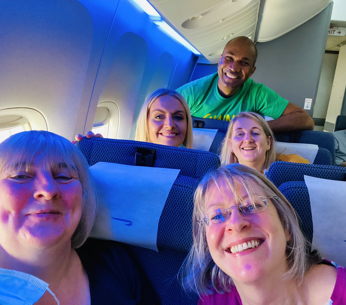 All seated …mostly on <a href="/British_Airways/">British Airways</a> … off for our 1st  <a href="/ChainofHopeUK/">Chain of Hope UK</a> kids ❤️ surgery #pedsicu mission to Jamaica 🇯🇲 in 2 years! <a href="/MorrisonRacha/">Rachael Morrison (She/her)</a> <a href="/sueburly/">Sue Burlton 🇺🇦🕊🎗</a> <a href="/michelleeparker/">michelle parker 💙</a> &amp; Nikki (<a href="/CarryonCardiac/">Emma Scanlan</a> &amp; perfusionist Rob &amp; Linda) … missing you <a href="/EdgarBrin/">Edgar Brincat</a> <a href="/Lou_Kelly_/">Louise Thomas</a> 🐈… #Charity