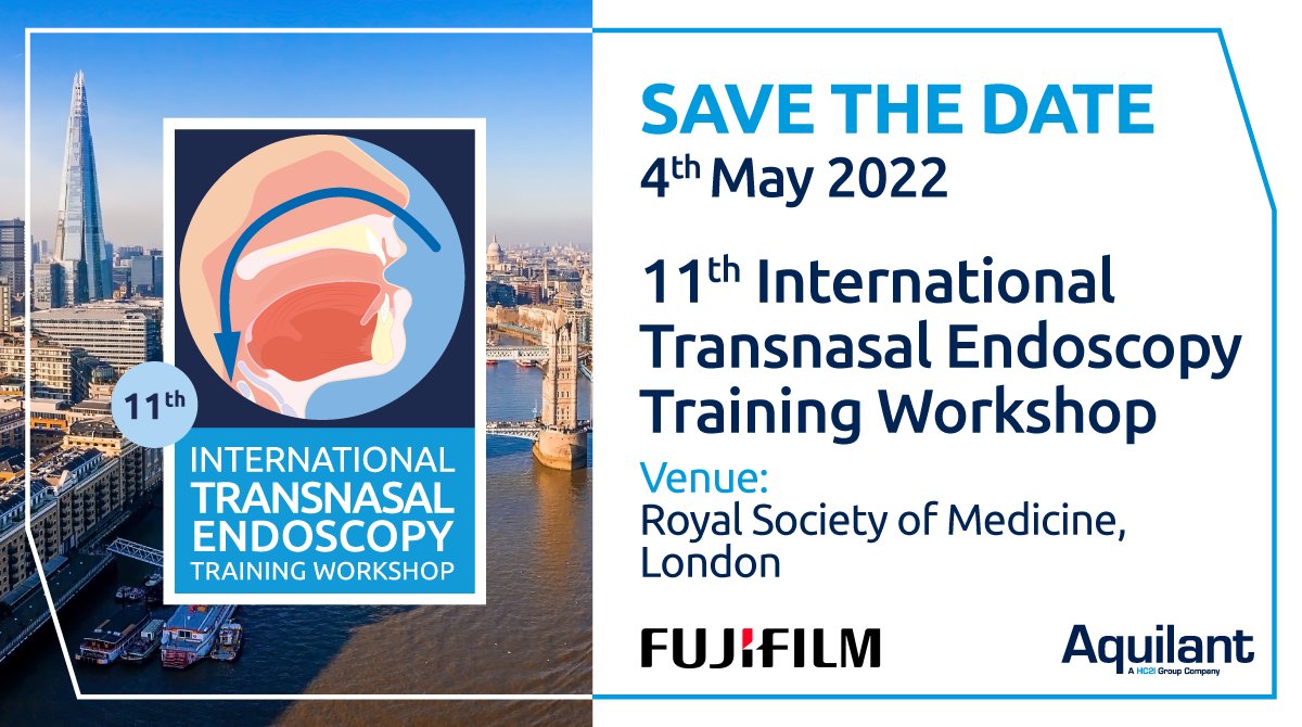 Aquilant_Endo's tweet photo. Join us on the 4th May, for our 11th #TransnasalEndoscopy Training Workshop. Hosted by an expert faculty and in partnership with #Fujifilm, its not to be missed.
Click on the link to register https://t.co/IbeXJzA3ew
#HC21 #TNE #Eluxeo #Aquilant https://t.co/iOZG1Q3dAz