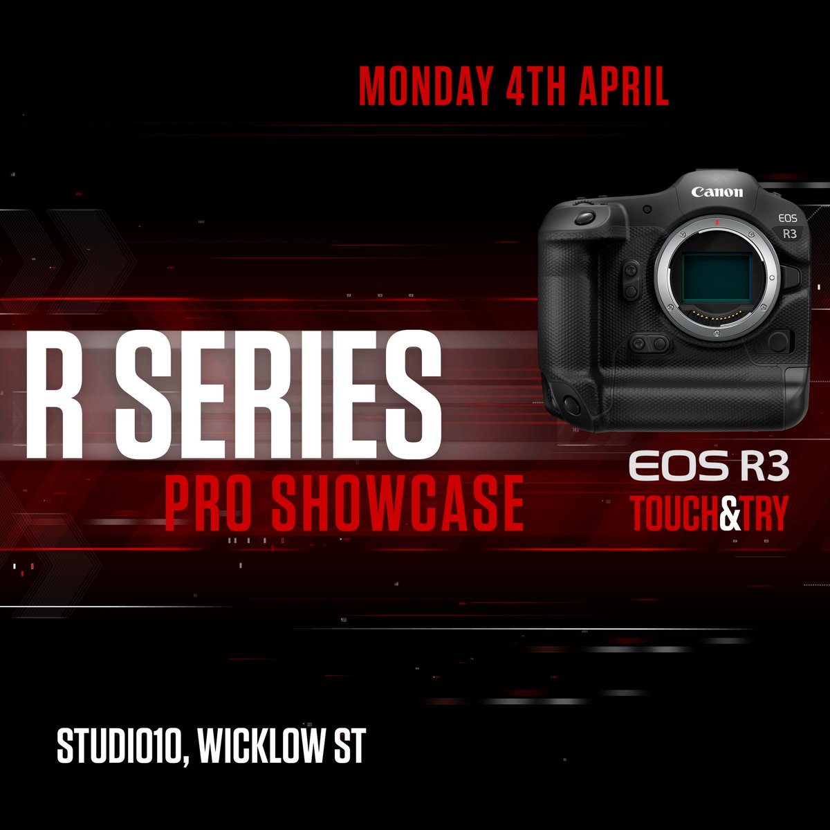 Pro photographer &amp; film-maker David Newton is coming back to Dublin on 4th April, bringing the astonishing new #Canon EOS R3, and we're delighted to offer Conns Cameras customers an EXCLUSIVE opportunity to get hands-on!

<a href="/CanonIreland/">Canon Ireland</a> #LiveForTheStory #eosR3