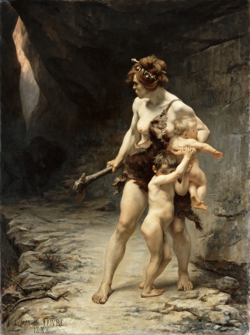 Mariajo_Noain's tweet photo. La #investigación en #Prehistoria es una de las que más está cambiando desde la #Arqueología #Feminista. Es fundamental revisar los estereotipos que se desarrollaron durante los s. XIX y XX. ¿Qué os parece este cuadro de 1888 de Lèon Maxime Faivre? ¡Madre coraje! 😅 https://t.co/UbOgbtgaj5
