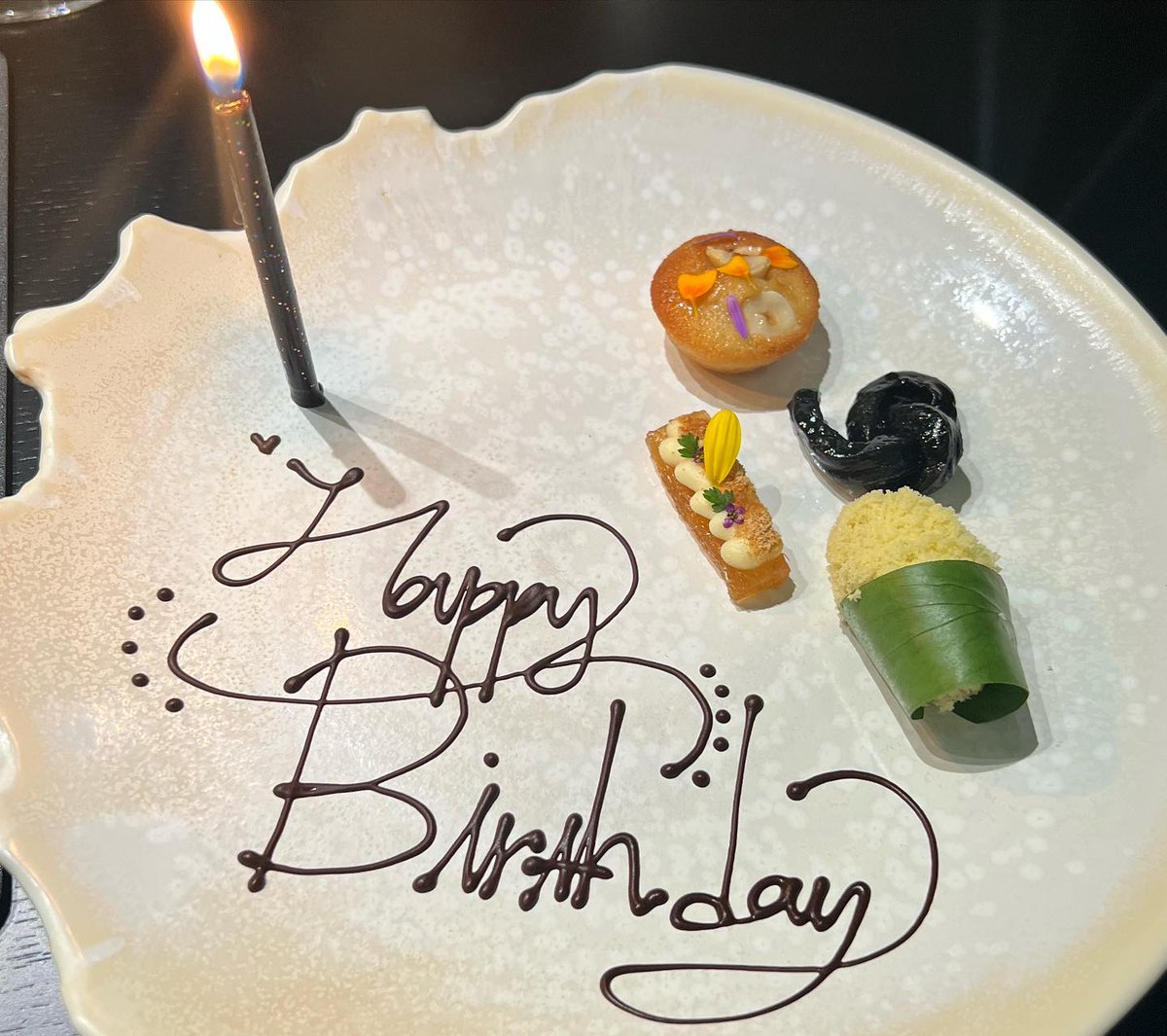 Like in the forest 🌳🌿💐🌷🪨

Already HBD~