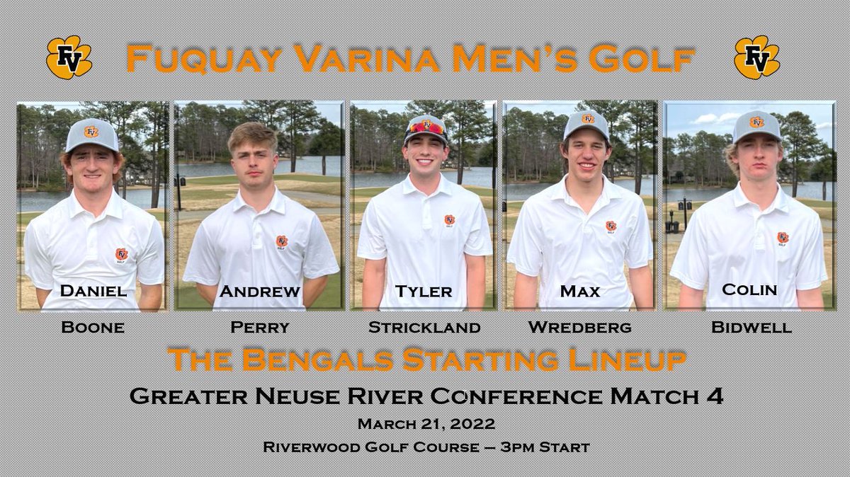 FVHSMensGolf's tweet photo. Looking to go 4-0 today!💪🐅💪 https://t.co/K5h4eUtScM