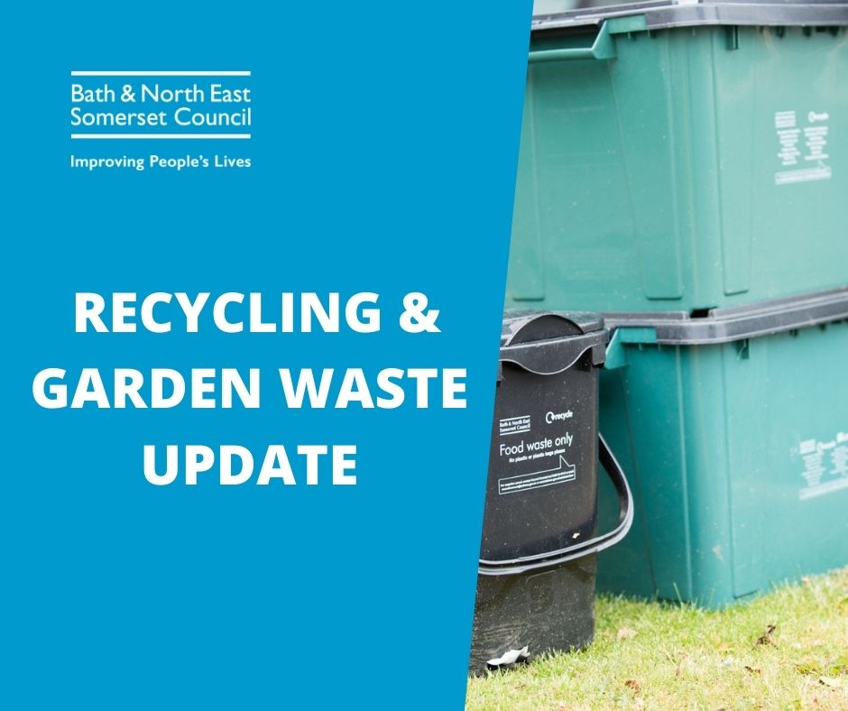 Due to high levels of staff sickness, there will be some disruptions to recycling &amp; garden waste collections this week. Please check the disruptions page for more information: beta.bathnes.gov.uk/waste-disrupti… 
We are sorry and thank you for your understanding.