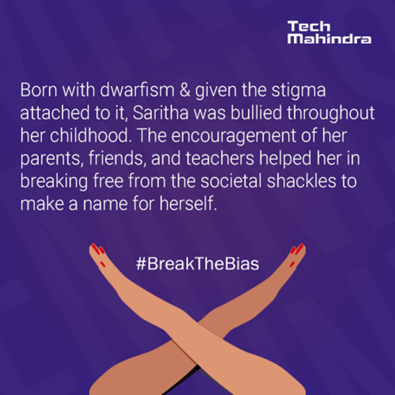 tech_mahindra's tweet photo. Our associate Saritha Gudeti - a Paralympian &amp; a proud TechMighty - shares her story of #BreakingTheBias and rising higher!

We are committed to celebrating Diversity &amp; Inclusion. Know more: https://t.co/LH5mhOKbTC

#WomenHistoryMonth #InternationalWomensDay #IWD #LoveToBeTechM