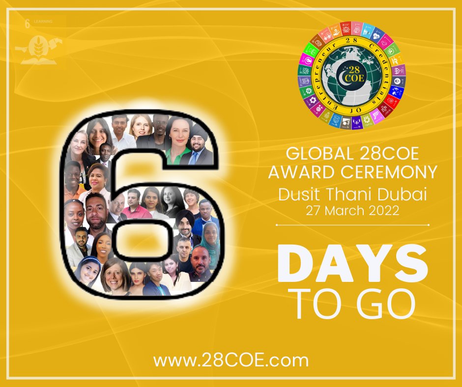 28Coe's tweet photo. 6 days to go
Our books are ready, the participants are ready and our team is ready for this one of a kind Grand event in Dubai. We are just 6 days away from a historic event. See you all soon.

#6daystogo #28Coe #28CoeDubaiEvent
#28CredentialsOfEntrepreneur #28CoeBookLaunch https://t.co/DoulghzgNr