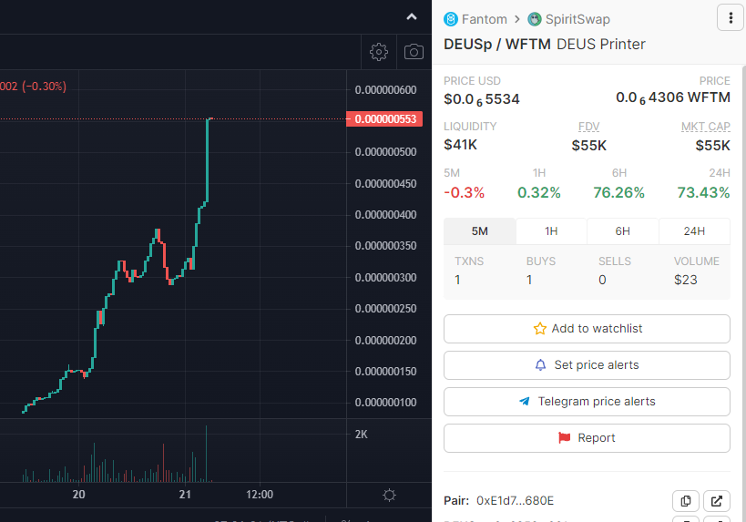 DEUSPrinter's tweet photo. Solid buys.

$DEUS $DEUSp #Fantom @DeusDao https://t.co/ZkDvT7YUw6