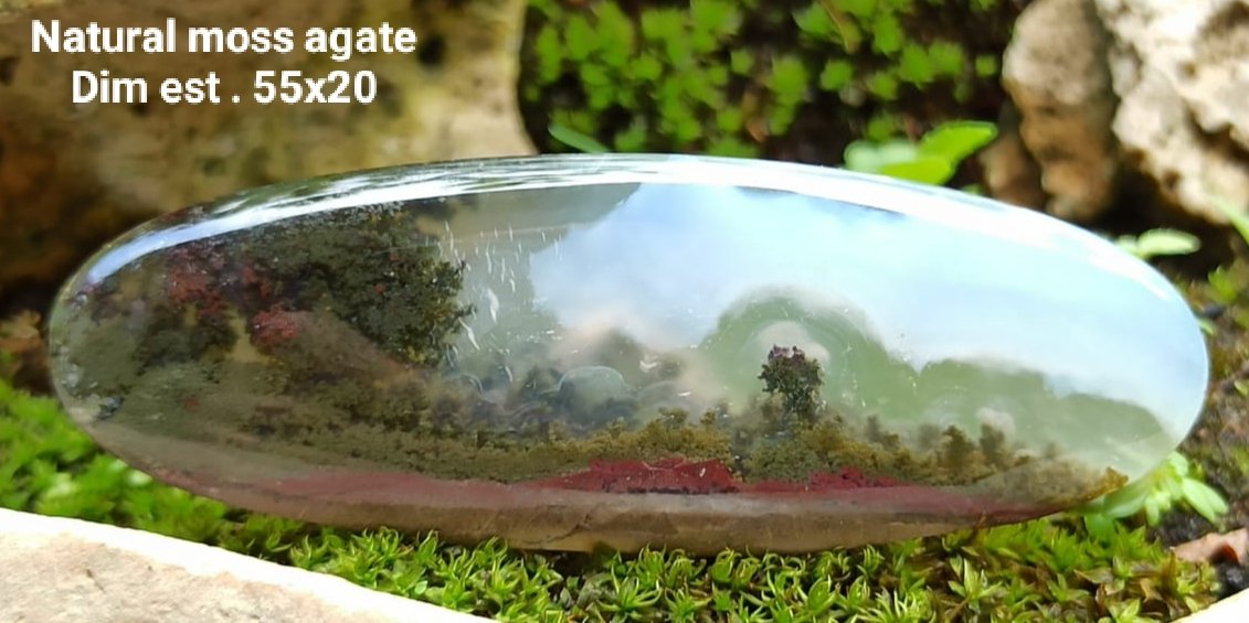 Natural mosd agate