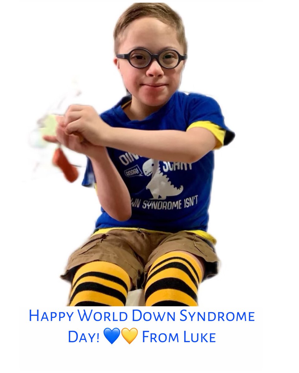 Happy World Down Syndrome Day! 

💙💛 Luke sends his love. 

@DSASTX @NDSS @MorgansWndrlnd 
#Trisomy21 #Downsyndrome #WorldDownsyndromeDay #WDSD #WDSD2022