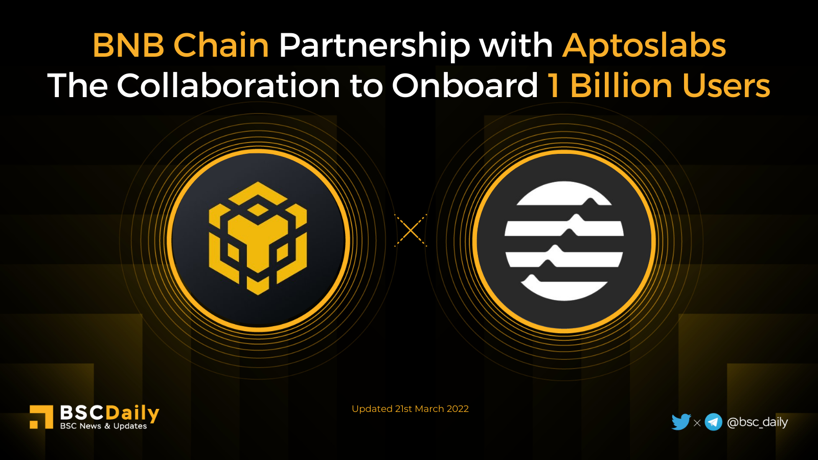 BSCDaily on Twitter "🎉 BNB Chain Partnership with aptoslabs The