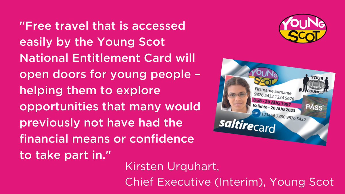 WhitehillYGT's tweet photo. Any s5 pupil who has still to apply for their Young Scot National Entitlement card please collect a form from school office and return by Thursday 24th March.  You don't need additional id or photos if applying via school Thanks https://t.co/yjKROSNMCK