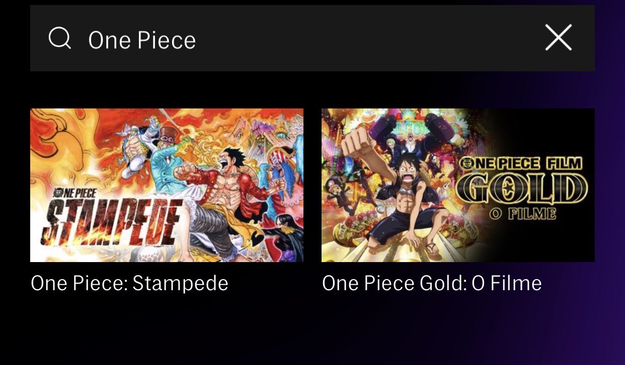 One Piece: Gold e One Piece: Stampede disponíveis dublados na HBO Max