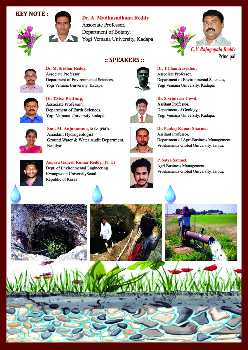 CSSRANDSRRMDC's tweet photo. National Seminar
on
Groundwater: Means of Making the Invisible Visible
(NSS@CSSR Initiative on Groundwater Conservation) https://t.co/DLVC5dhvQN