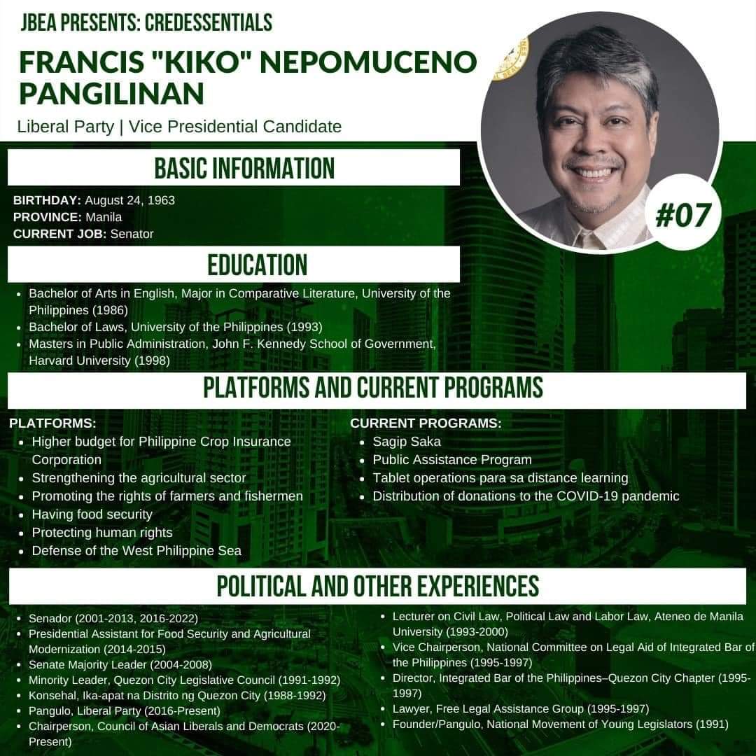 clariopenticum's tweet photo. Ngayon naman po aking ikinakampanya ang aking ikalawang pangulo.

Dont forget mga Kakampinks Francis "Kiko" Pangilinan po #07 sa balota!

#ForTheBetterFuture https://t.co/dIk3ugQgvr