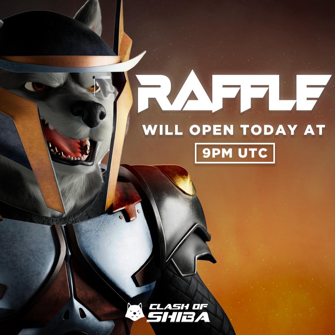 Registration for the raffles begins in less than 10 hours⏳

Be ready Shibaz from the Sun and the Moon ☀️🌑

#ClashofShiba #OS #ShibArmy #NFT