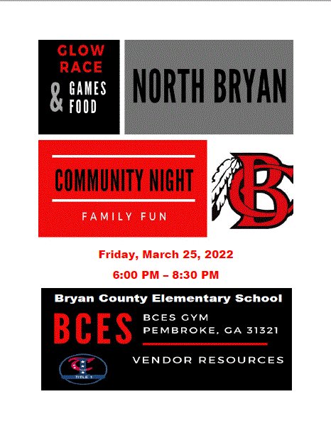 BryanCountyES's tweet photo. North Bryan Community Night https://t.co/78GxJhtezU