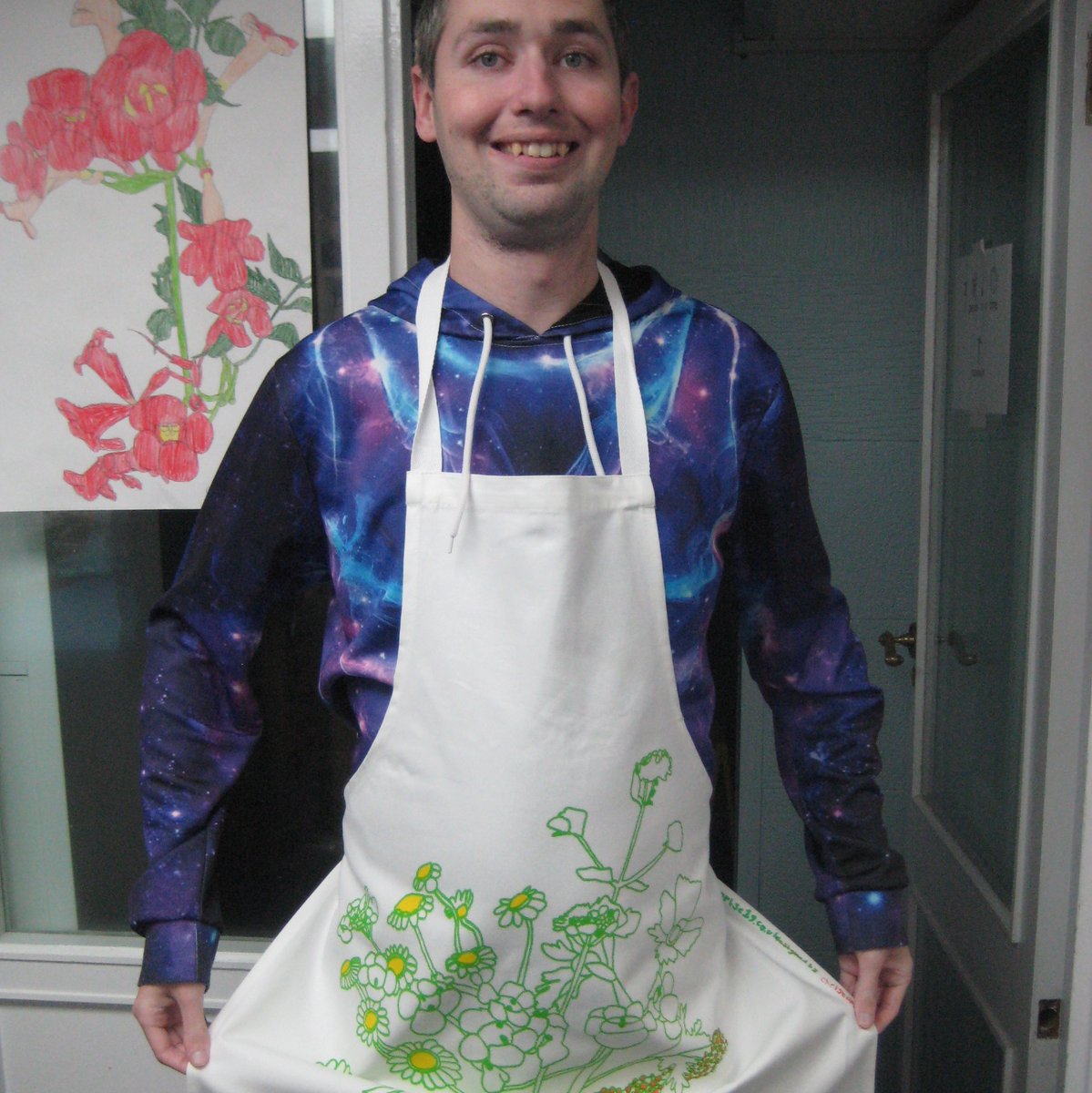 Chris has been an absolute superstar in the screenprinting sessions recently - from creating the illustrations through to hand printing teatowels and aprons! enterprise19.co.uk