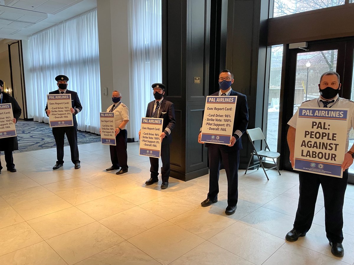 PAL Airlines & Air Borealis Pilots (@palborealismec) on Twitter photo PAL Pilots are out today conducting a silent protest to demand PAL Group executives stop stalling and blocking efforts to reach a fair contract. We are 100% ready for a contract! <a href="/PALairlines/">PAL Airlines</a> <a href="/ALPACanada/">ALPA Canada</a> <a href="/WeAreAlpa/">Follow us at @ALPAPilots</a> <a href="/exchangeincome/">Exchange Income Corp</a> @SaltWireNetwork PAL Pilots are out today conducting a silent protest to demand PAL Group executives stop stalling and blocking efforts to reach a fair contract. We are 100% ready for a contract! <a href="/PALairlines/">PAL Airlines</a> <a href="/ALPACanada/">ALPA Canada</a> <a href="/WeAreAlpa/">Follow us at @ALPAPilots</a> <a href="/exchangeincome/">Exchange Income Corp</a> @SaltWireNetwork