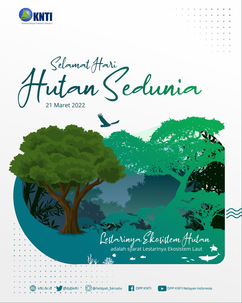 Selamat Hari Hutan Sedunia

"Lestarinya Ekosistem Hutan Adalah Syarat Lestarinya Ekosistem Laut."

#KNTI #HariHutan #Nelayan
#Laut #Indonesia