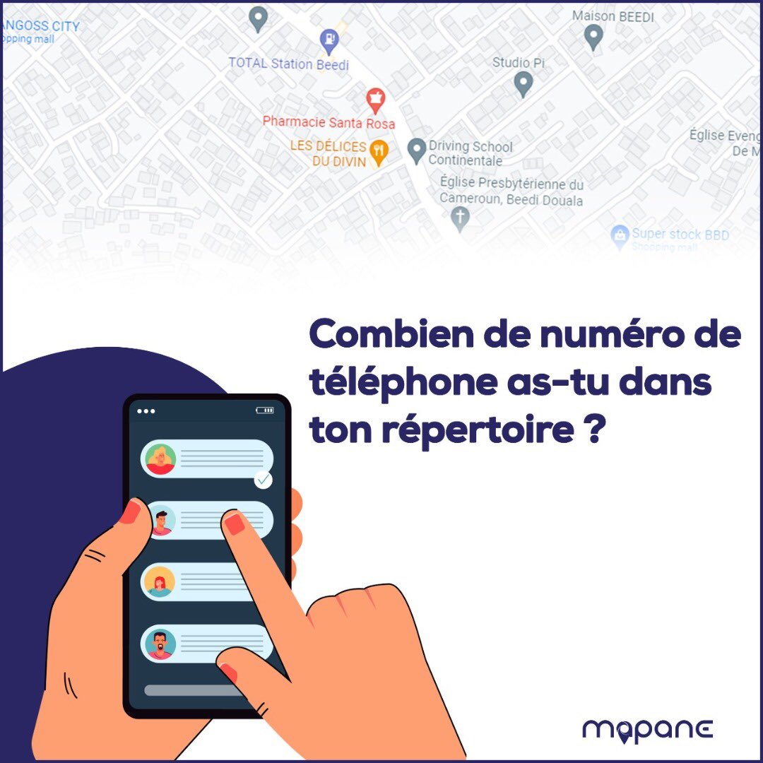 MapaneApp's tweet photo. Hello les #Mapaneurs
Dites-nous combien de contact vous avez dans votre répertoire? 🌚
#Mapane https://t.co/VW7Z3yWU1j