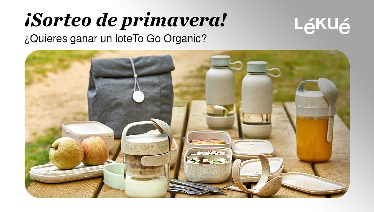 LekueES's tweet photo. 🌺 SORTEO PRIMAVERAL 🌺

Dale la bienvenida a la primavera ganando un lote de la colección To Go Organic ¡Ideal para un pícnic! 🌸🍽

¿Cómo? 👇
🤳Síguenos @lekuees
🔃 Haz RT
🕰 Tienes hasta el día 27, a las 23:59
📄 Bases Legales https://t.co/GvJbL7k8W7 https://t.co/ZLp1TYpIZW