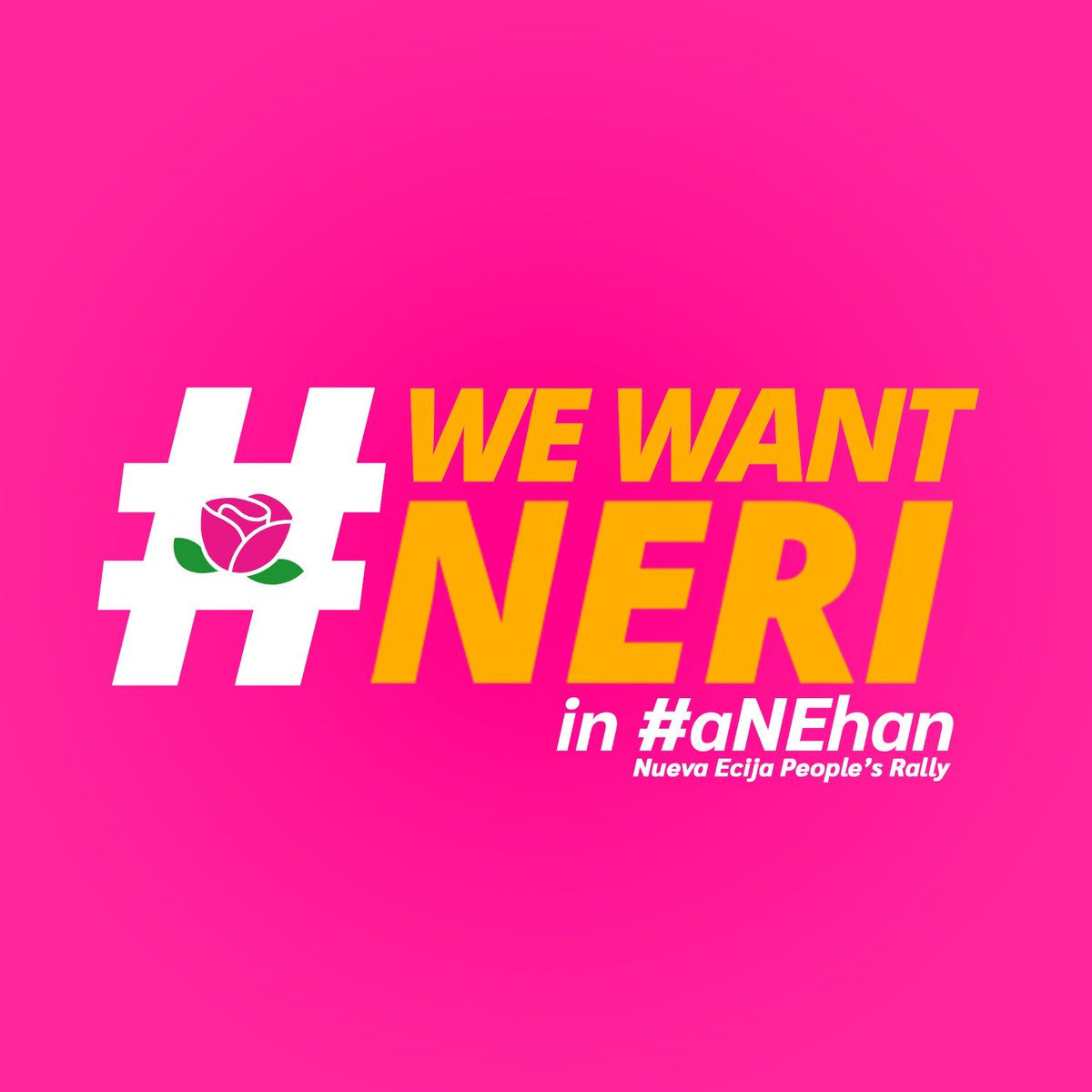 Please tweet with us! We can this make happen! Nagawa sa Pasig kahapon, mapagsasalita natin sya ulit bukas dito sa Nueva Ecija! #WeWantNeri 

<a href="/bamaquino/">Bam Aquino</a> <a href="/raffymagno/">raffy magno</a> <a href="/lenirobredo/">Leni Robredo</a> <a href="/jpgrobredo/">Tricia Robredo</a> <a href="/aikarobredo/">Aika Robredo</a> 🥹🙏