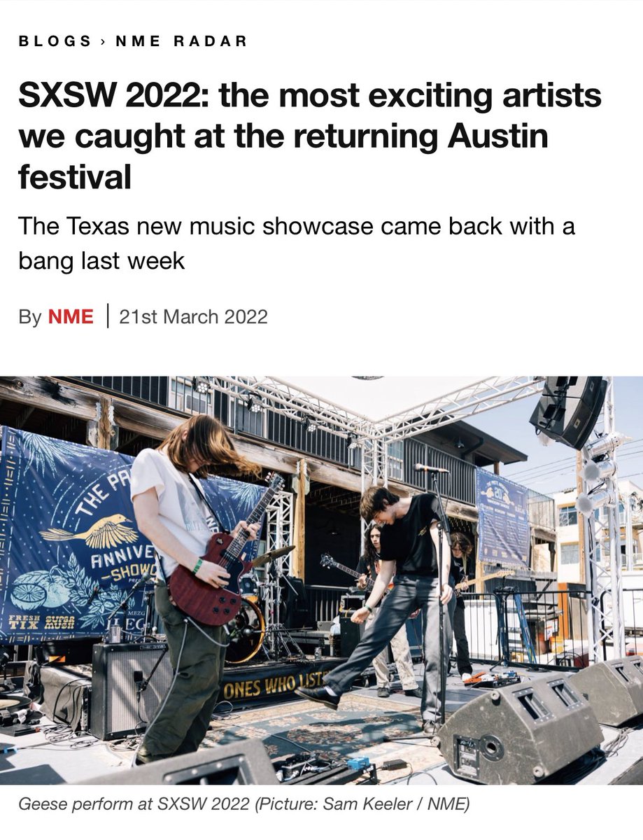 Jon Garrett (@scrivener80) on Twitter photo <a href="/rhian__/">Rhian Daly</a> and I round up some our favorites from SXSW 2022 for NME. Photos courtesy of <a href="/sammkeeler/">sam keeler</a> bit.ly/3injm0u <a href="/rhian__/">Rhian Daly</a> and I round up some our favorites from SXSW 2022 for NME. Photos courtesy of <a href="/sammkeeler/">sam keeler</a> bit.ly/3injm0u