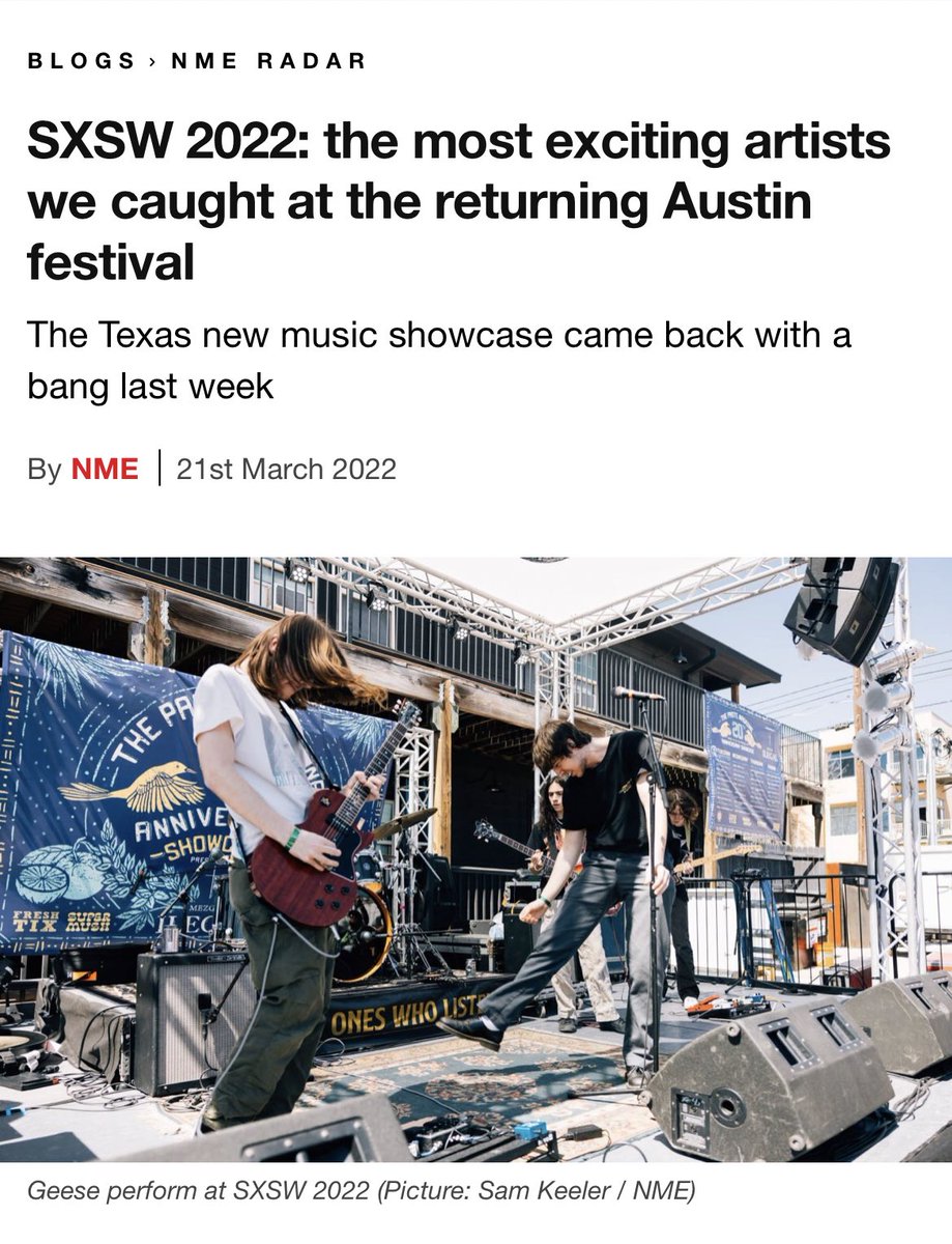 @rhian__ and I round up some our favorites from SXSW 2022 for NME. Photos courtesy of @sammkeeler bit.ly/3injm0u