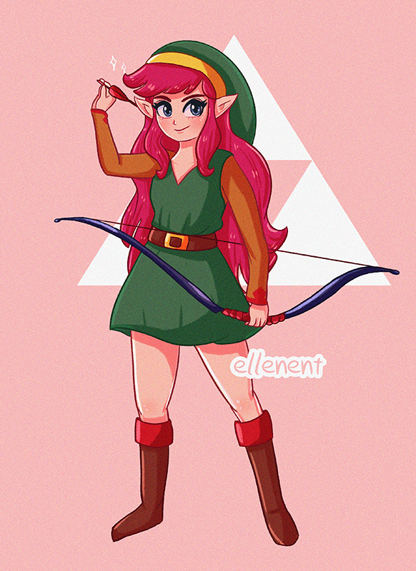 ellenent's tweet photo. Pink Link!!
#TheLegendOfZelda #Nintendo #FemaleLink https://t.co/nGBljwJ4Rd