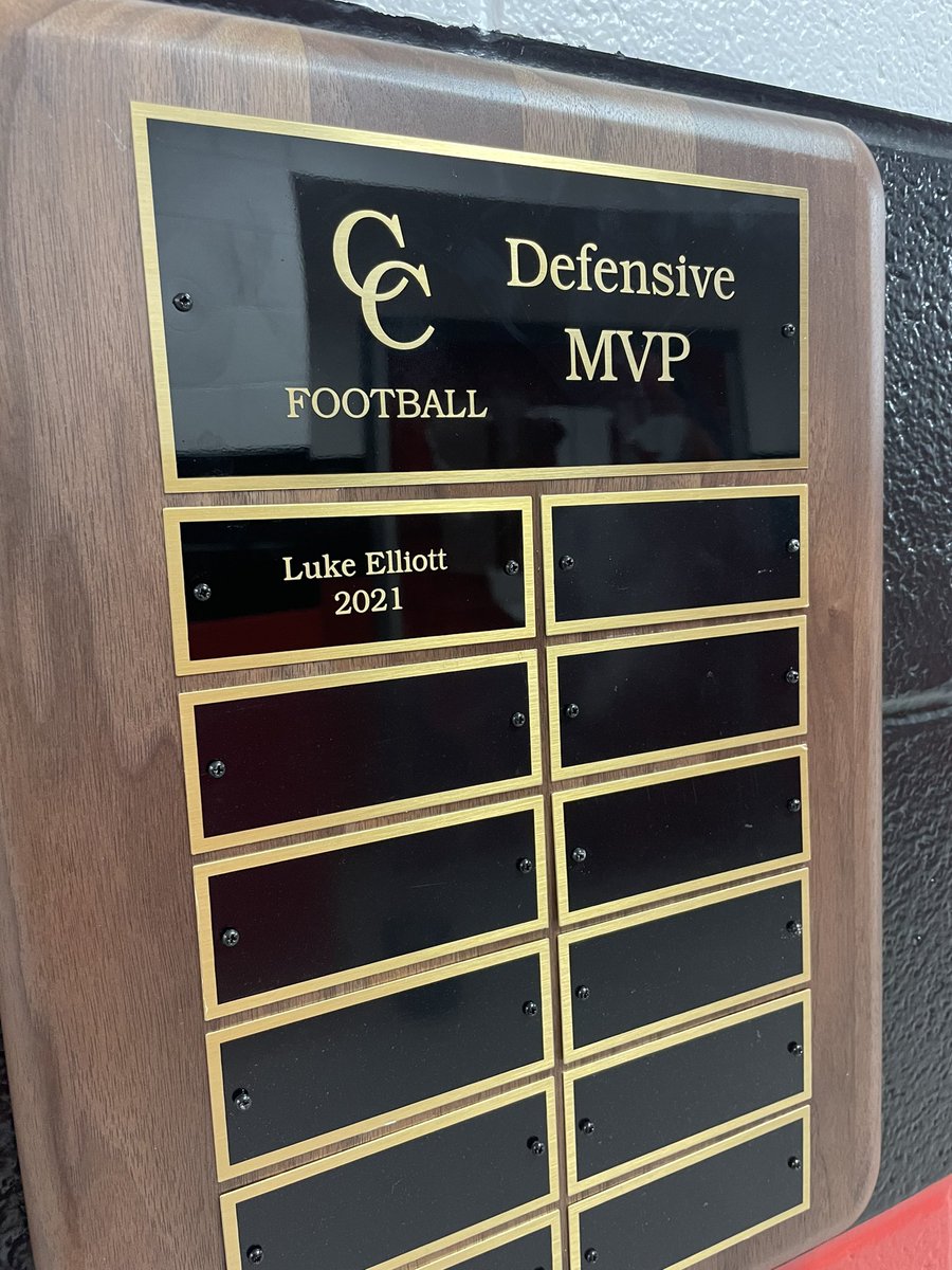 After a long hiatus, <a href="/Canyon_Football/">NB Canyon Cougar Football</a> had brought back team awards for each season. These awards are voted on by the team and the plaques presented to the winners at the fall banquet. The new plaques were recently added to the wall in the field house.
#PawsUp🐾