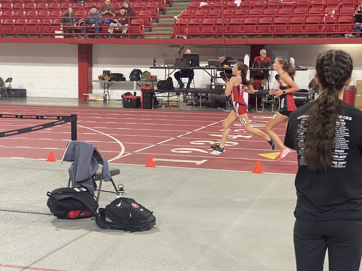 MSPatriotsTrack's tweet photo. Off to a great start in the 3200m Run 

Madeline 13:17.59 (4th place)  
Kelsey 14:04.20 
Abby  15:21.30 https://t.co/H9ztjagFHM