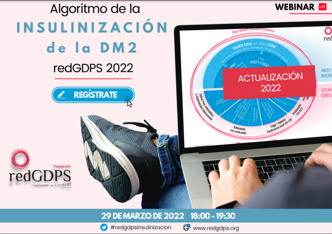 redGDPS's tweet photo. 📢 A sólo una semana de la
💉 Presentación de la actualización #algoritmoredgdps de #REDGDPSINSULINIZACIÓN en paciente #DM2.
En #webgdps el
📅2⃣9⃣/0⃣3⃣/2⃣2⃣ ⏰ 18:00-19:30 h
👩🏫 @manelmatacases @PEzkurra @GMNdoc @Noelia_sanz35
Aún no estas registrado⁉️:
https://t.co/pBjO4nEQ6l https://t.co/xTgzJr79fC