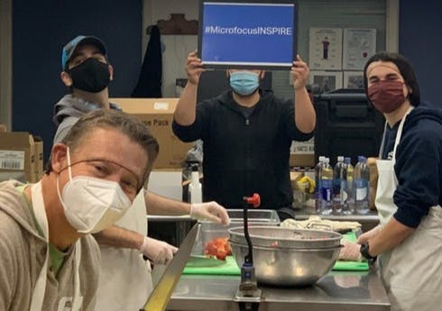 Special thanks to <a href="/Cityteam/">CityTeam</a> San Jose for hosting the #MicroFocus Santa Clara crew at their kitchens to help feed those in need. | #CSR #MicroFocusINSPIRE bit.ly/3L4EzZo