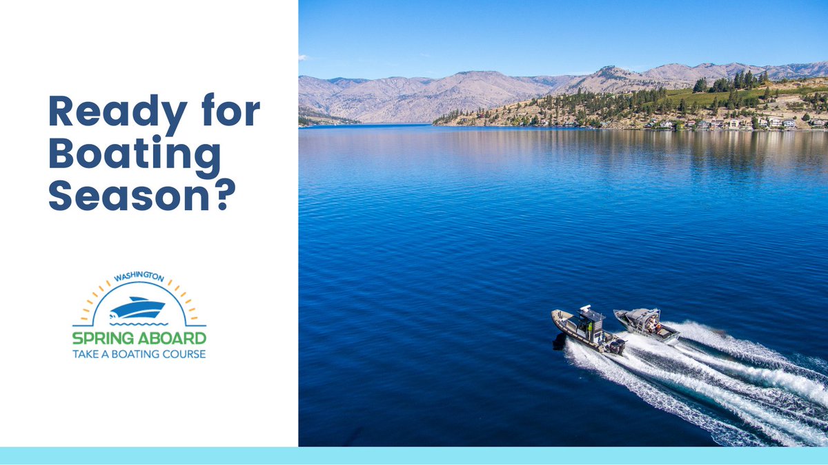 WAStatePks's tweet image. The annual Spring Aboard campaign encourages outdoor recreators to get ready for boating season by getting educated. Learn more: BoaterEd.org. #SpringAboardWA #BoatSafe #BoatSmart
