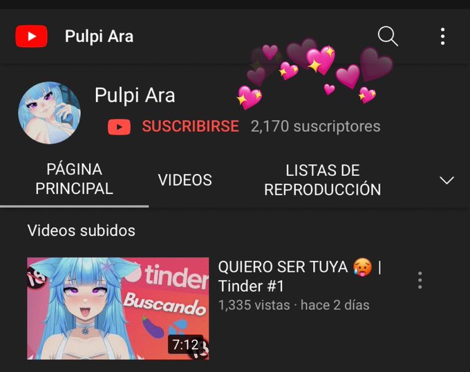 Omg llegamos a los 2k subscriptores en YouTube 💖 S&eacute; que no subo tantos videitos pero se hace todo con