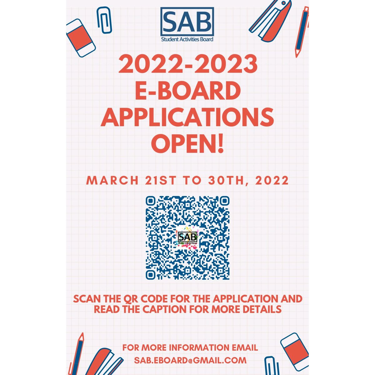 umd_sab's tweet photo. As we move forward and prepare for this Fall, we would like to announce that our Executive Board applications are now OPEN for the 2022-2023 school year! If you would like to be a part of our team and help create fun and engaging events, consider applying to join the SAB! https://t.co/zp5LOdTir3