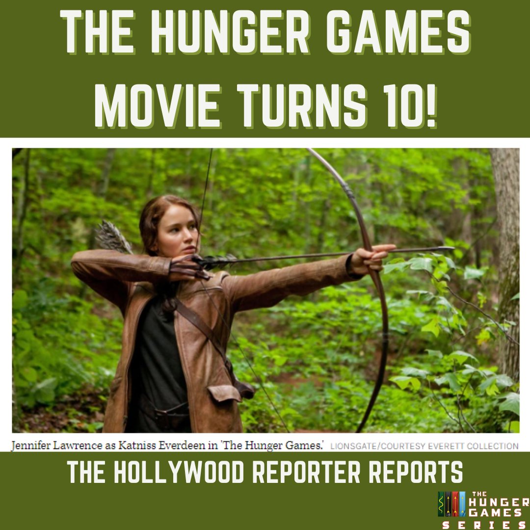 Cheers to The Hunger Games movie! 10 years ago, <a href="/Lionsgate/">lionsgate</a> brought this epic book series to life on the big screen! Do you remember seeing it for the first time? Tell us what you thought.  <a href="/THR/">The Hollywood Reporter</a> 

bit.ly/3tt6rR8