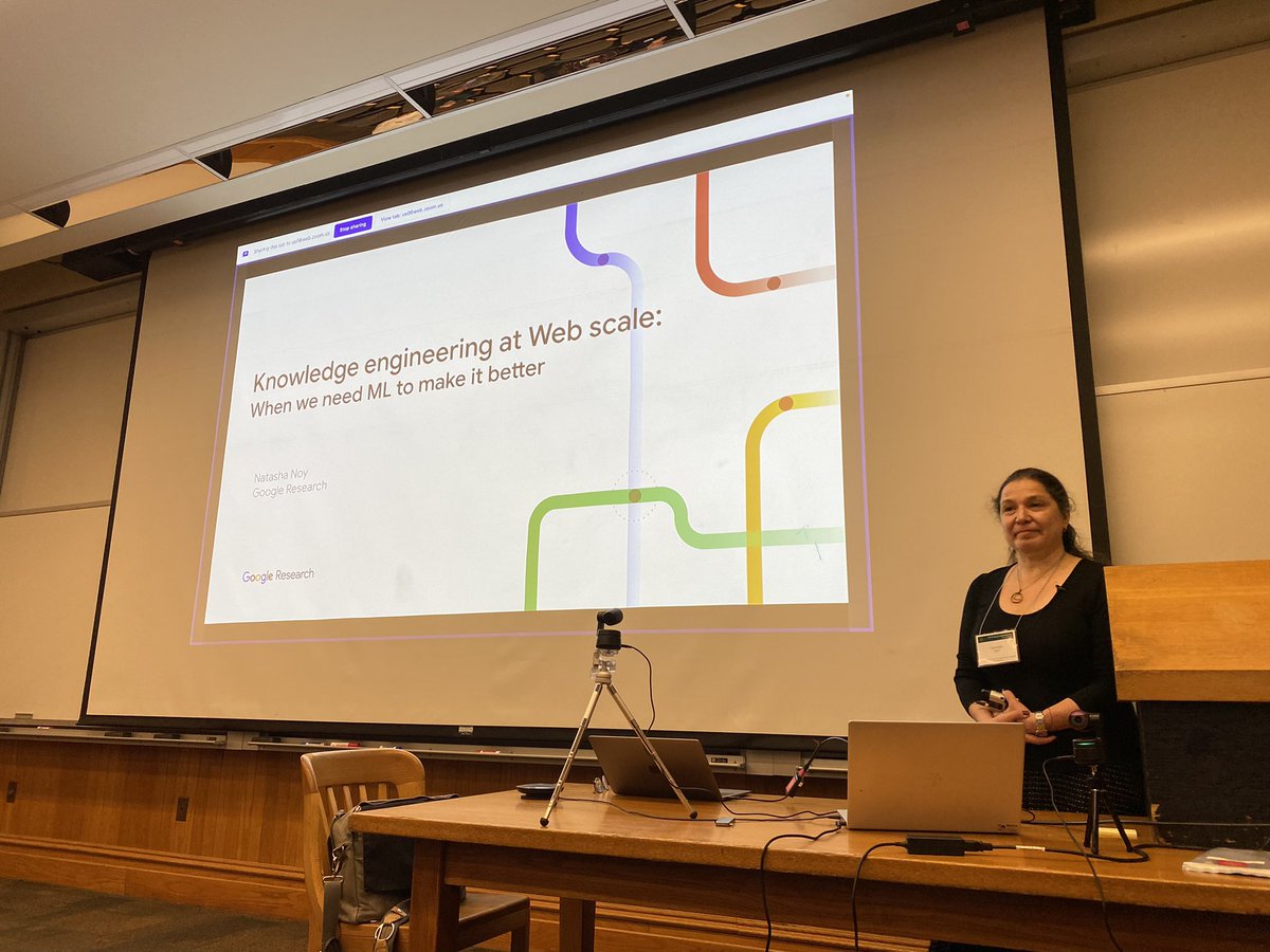 IISresearch's tweet photo. The #AAAIMAKE Symposium has just started 🚀 after Dr. @andreasmartin intro, now it’s the turn of Natasha Noy’s keynote. https://t.co/6fxnYNBxy9
