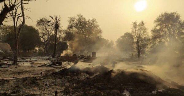 Troops fired artillery shells at residents of a village when they tried to return to assess the damage. #2022Mar21Coup   #WhatsHappeningInMyanmar