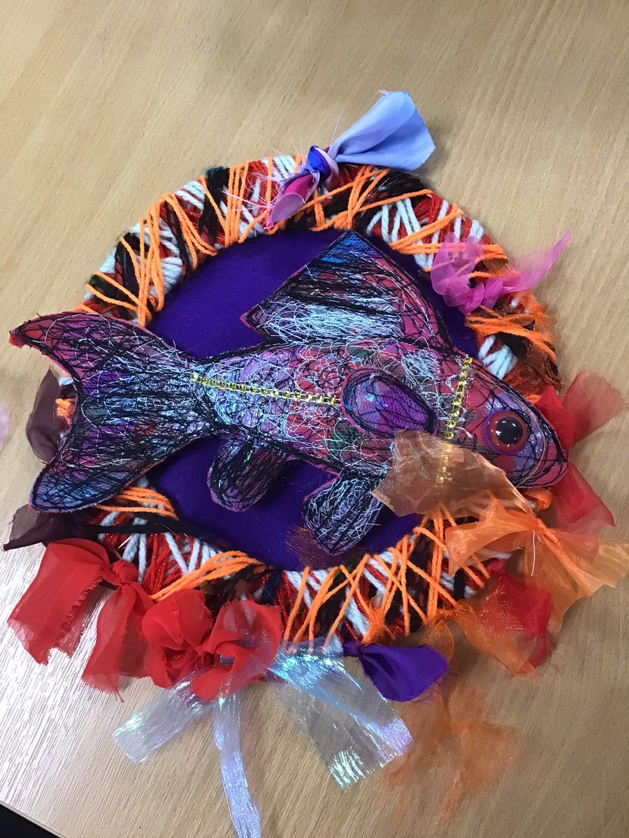 MrsPowerUnity's tweet image. Some more brilliant work from a Year 10 art textiles workshop  with Nikki Parmenter @UnityBlackpool