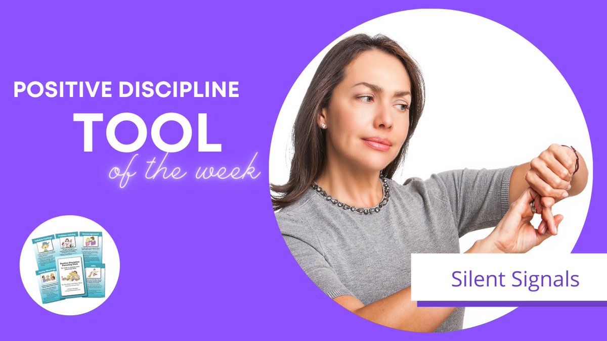 Parents often talk too much. A silent signal could speak louder than words. Decide with your child on signals that would work better than words during a conflict or as a reminder of manners.

Read more about this Positive Discipline tool at positivediscipline.com/articles/silen…