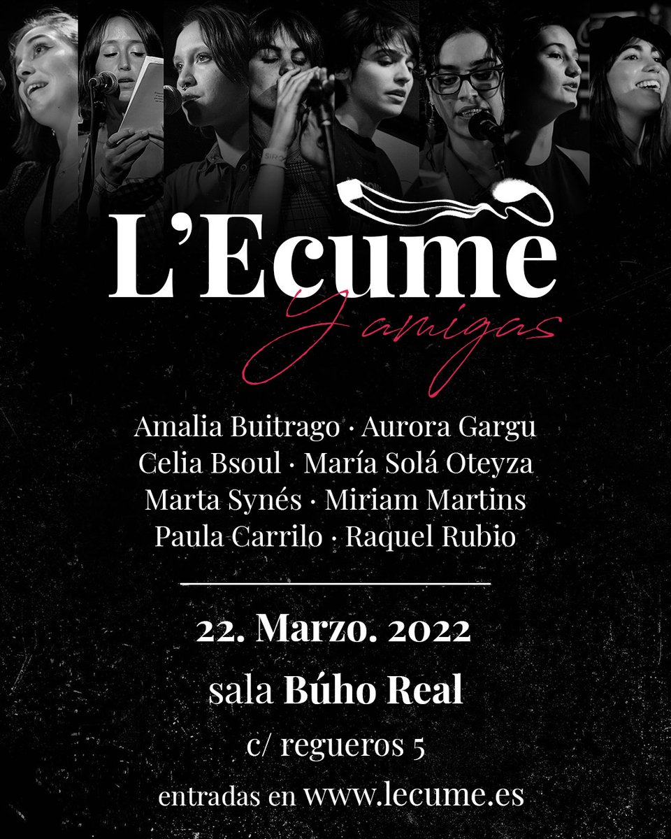 Lecume_edit's tweet photo. Esto sucede mañana en @SalaBuhoRealbar 🧡 https://t.co/VWnx2wCxxp