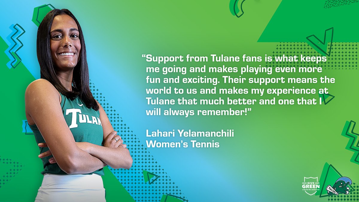 Just ☝️ more day!

Are you ready to make a difference in the lives of our student-athletes during #GiveGreenTU?

🔗 bit.ly/3L4xhF0