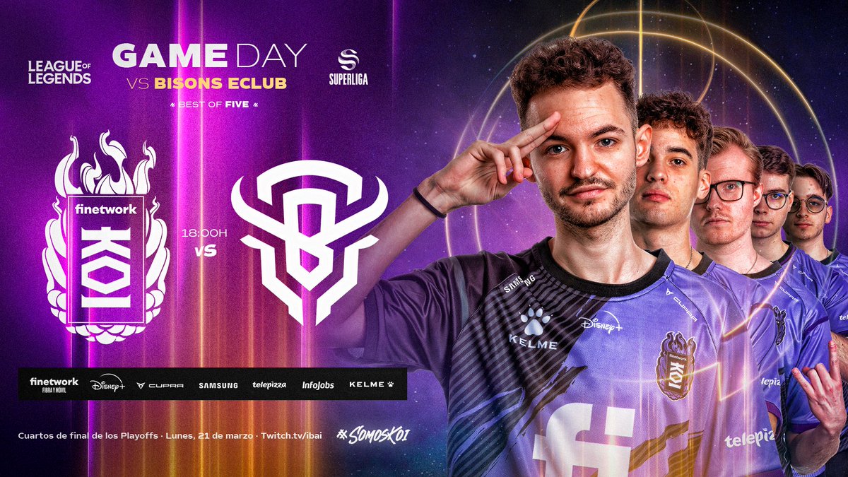 CUARTOS DE FINAL

AL MEJOR DE 5

RETUIT Y PARA DENTRO @KOI 
twitch.tv/ibai