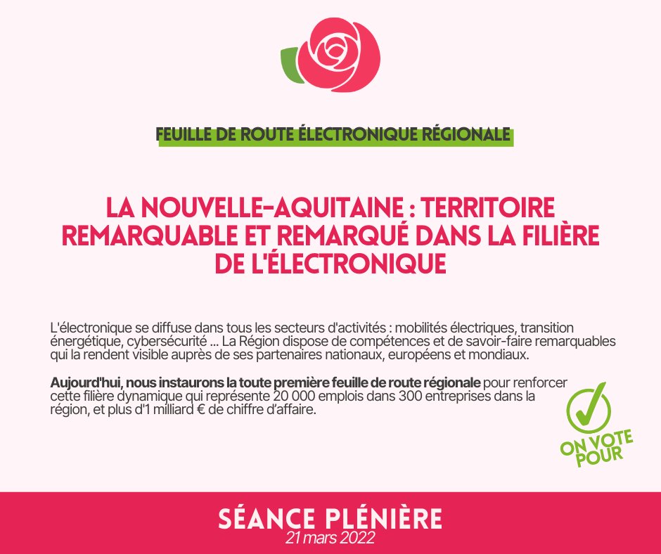 La filière #électronique constitue le socle industriel inévitable de la révolution numérique et de la transition énergétique.
✅ Nous avons adopté aujourd'hui la première feuille de route régionale pour les industries électroniques !